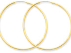 FJC Finejewelers 14k Yellow Gold 1.5mm Polished Round Endless Hoop Earrings