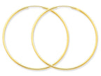 FJC Finejewelers 14k Yellow Gold 1.5mm Polished Round Endless Hoop Earrings