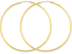 FJC Finejewelers 14k Yellow Gold 1.5mm Polished Round Endless Hoop Earrings