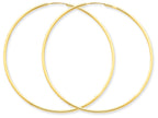 FJC Finejewelers 14k Yellow Gold 1.5mm Polished Round Endless Hoop Earrings
