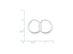 FJC Finejewelers 14k White Gold 1.5mm Polished Endless Hoop Earrings