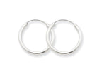 FJC Finejewelers 14k White Gold 1.5mm Polished Endless Hoop Earrings