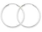 FJC Finejewelers 14k White Gold 1.5mm Polished Endless Hoop Earrings