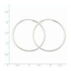 FJC Finejewelers 14k White Gold 1.5mm Polished Endless Hoop Earrings