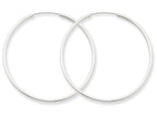 FJC Finejewelers 14k White Gold 1.5mm Polished Endless Hoop Earrings