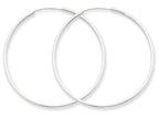 FJC Finejewelers 14k White Gold 1.5mm Polished Endless Hoop Earrings