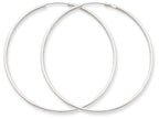 FJC Finejewelers 14k White Gold 1.5mm Polished Endless Hoop Earrings