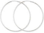 FJC Finejewelers 14k White Gold 1.5mm Polished Endless Hoop Earrings