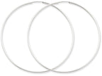 FJC Finejewelers 14k White Gold 1.5mm Polished Endless Hoop Earrings