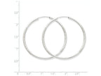 FJC Finejewelers 14k White Gold 2mm Bright-cut Endless Hoop Earrings