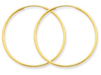 FJC Finejewelers 14k Yellow Gold 1.25mm Endless Hoop Earring