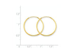 FJC Finejewelers 14k Yellow Gold 1.25mm Endless Hoop Earring