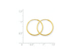 FJC Finejewelers 14k Yellow Gold 1.25mm Endless Hoop Earring