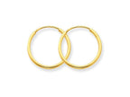 FJC Finejewelers 14k Yellow Gold 1.25mm Endless Hoop Earring
