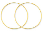 FJC Finejewelers 14k Yellow Gold 1.25mm Endless Hoop Earring