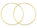 FJC Finejewelers 14k Yellow Gold 1.25mm Endless Hoop Earring