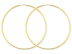 FJC Finejewelers 14k Yellow Gold 1.25mm Endless Hoop Earring