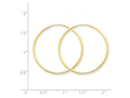 FJC Finejewelers 14k Yellow Gold 1.25mm Bright-cut Endless Hoop Earring