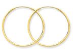 FJC Finejewelers 14k Yellow Gold 1.25mm Bright-cut Endless Hoop Earring