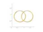 FJC Finejewelers 14k Yellow Gold 1.25mm Bright-cut Endless Hoop Earring
