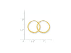 FJC Finejewelers 14k Yellow Gold 1.25mm Bright-cut Endless Hoop Earring