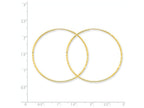 FJC Finejewelers 14k Yellow Gold 1.25mm Bright-cut Endless Hoop Earring