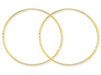 FJC Finejewelers 14k Yellow Gold 1.25mm Bright-cut Endless Hoop Earring
