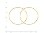 FJC Finejewelers 14k Yellow Gold 1.25mm Bright-cut Endless Hoop Earring
