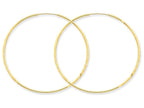 FJC Finejewelers 14k Yellow Gold 1.25mm Bright-cut Endless Hoop Earring