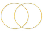 FJC Finejewelers 14k Yellow Gold 1.25mm Bright-cut Endless Hoop Earring