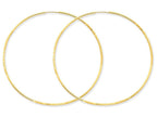 FJC Finejewelers 14k Yellow Gold 1.25mm Bright-cut Endless Hoop Earring