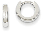 FJC Finejewelers 14k White Gold Polished Hinged Hoop Earrings