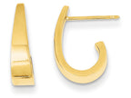FJC Finejewelers 14k Yellow Gold Small Polished J Hoop Earrings