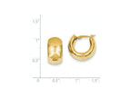FJC Finejewelers 14k Yellow Gold Wide Puffed Hoop Earrings