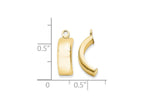 FJC Finejewelers 14k Yellow Gold Polished Earring Jackets