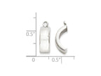 FJC Finejewelers 14k White Gold Polished Earring Jackets