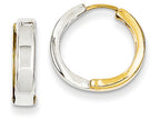 FJC Finejewelers 14 kt Two Tone Gold Hinged Hoop Earrings