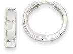 FJC Finejewelers 14k White Gold Hinged Hoop Earrings