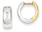 FJC Finejewelers 14 kt Two Tone Gold Hinged Hoop Earrings