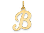 FJC Finejewelers 14k Yellow Gold Die Struck Initial B Charm