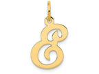 FJC Finejewelers 14k Yellow Gold Die Struck Initial E Charm