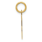 FJC Finejewelers 14k Yellow Gold Die Struck Initial F Charm