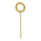FJC Finejewelers 14k Yellow Gold Die Struck Initial I Charm