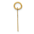 FJC Finejewelers 14k Yellow Gold Die Struck Initial N Charm