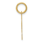 FJC Finejewelers 14k Yellow Gold Die Struck Initial R Charm