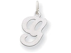 FJC Finejewelers 14 kt White Gold Die Struck Initial G Charm