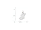 FJC Finejewelers 14 kt White Gold Die Struck Initial J Charm
