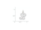 FJC Finejewelers 14 kt White Gold Die Struck Initial L Charm