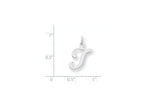 FJC Finejewelers 14 kt White Gold Die Struck Initial T Charm