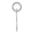FJC Finejewelers 14k White Gold Small Fancy Script Initial B Charm